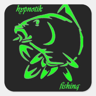 Hypnotik fishing-sticker vierkante sticker