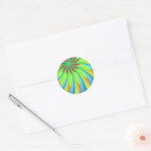 Hypnotisch afbeelding 3 ronde sticker (Envelop)