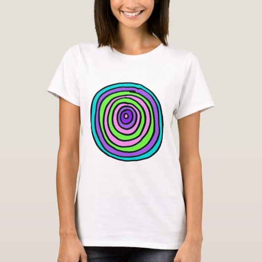 Hypnotisch Croptop T-shirt (Voorkant)