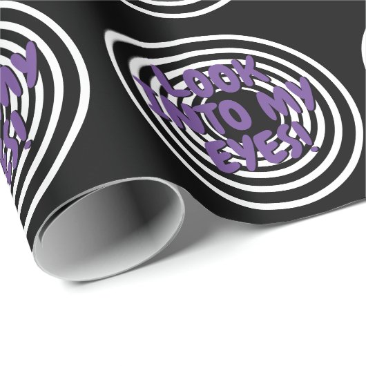 Hypnotisch inpakpapier met psychedelische cirkels (Rol Hoek)