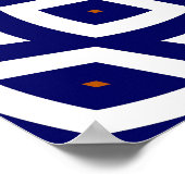 Hypnotisch kronkelpatroon poster (Hoek)
