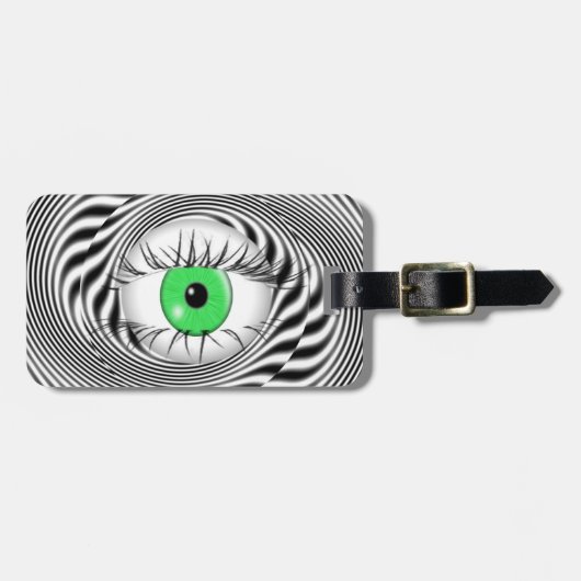 HYPNOTISCH OOG - HYPNOTIST BAGAGELABEL (Voorkant horizontaal)
