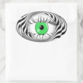 HYPNOTISCH OOG - HYPNOTIST OVALE STICKER (Tas)