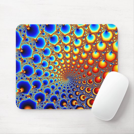 Hypnotisch portaal - Fractal Mousepad Muismat (Met muis)