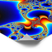 Hypnotisch portaal - Fractal Poster (Hoek)