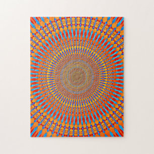 Hypnotisch radiaal patroon legpuzzel