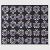 Hypnotisch verpakkingspapier met psychedelische ci cadeaupapier (Vlak)