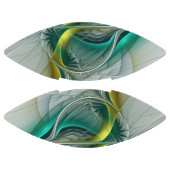 Hypnotische Abstracte Golden Turquoise Blauwgroen  American Football (Panelen)