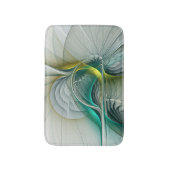 Hypnotische Abstracte Golden Turquoise Blauwgroen Badmat (Voorkant Verticaal)