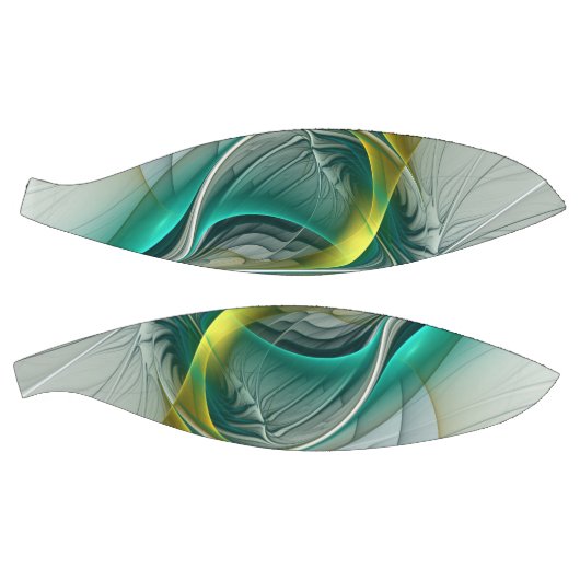 Hypnotische Abstracte Golden Turquoise Blauwgroen  Basketbal (Panelen)