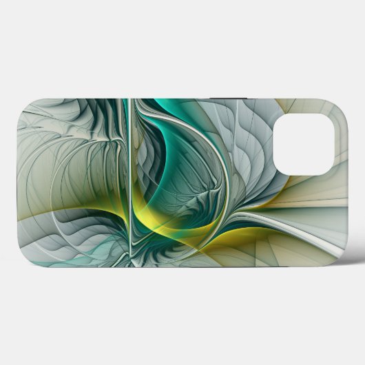 Hypnotische Abstracte Golden Turquoise Blauwgroen  Case-Mate iPhone Case (Achterkant (horizontaal))