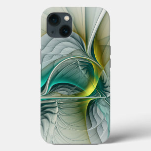 Hypnotische Abstracte Golden Turquoise Blauwgroen  Case-Mate iPhone Case