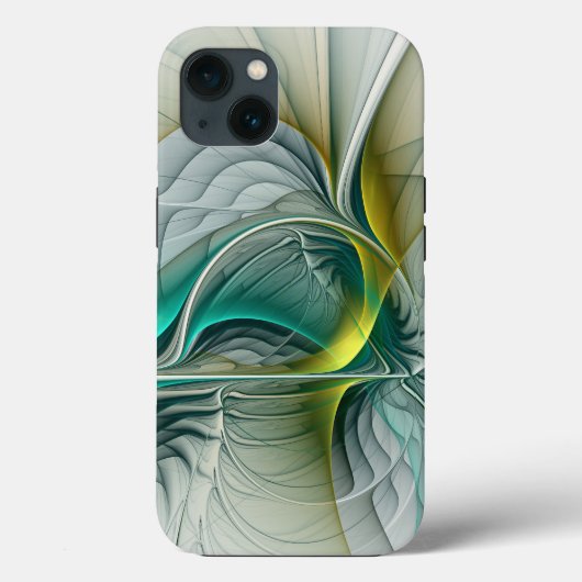 Hypnotische Abstracte Golden Turquoise Blauwgroen  Case-Mate iPhone Case (Achterkant)