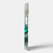 Hypnotische Abstracte Golden Turquoise Blauwgroen Case-Mate iPhone Case (Achterkant / Rechts)