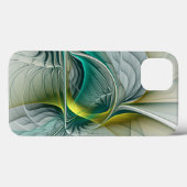 Hypnotische Abstracte Golden Turquoise Blauwgroen Case-Mate iPhone Case (Achterkant (horizontaal))
