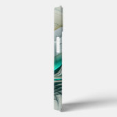 Hypnotische Abstracte Golden Turquoise Blauwgroen Case-Mate iPhone Case (Achterkant / Rechts)