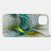 Hypnotische Abstracte Golden Turquoise Blauwgroen  Case-Mate iPhone Case (Achterkant (horizontaal))