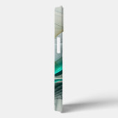 Hypnotische Abstracte Golden Turquoise Blauwgroen  Case-Mate iPhone Case (Achterkant / Rechts)
