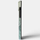 Hypnotische Abstracte Golden Turquoise Blauwgroen Case-Mate iPhone Case (Achterkant / Links)