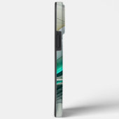 Hypnotische Abstracte Golden Turquoise Blauwgroen Case-Mate iPhone Case (Achterkant / Rechts)