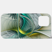 Hypnotische Abstracte Golden Turquoise Blauwgroen Case-Mate iPhone Case (Achterkant (horizontaal))