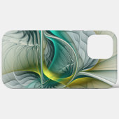 Hypnotische Abstracte Golden Turquoise Blauwgroen Case-Mate iPhone Case (Achterkant (horizontaal))