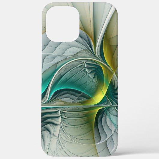 Hypnotische Abstracte Golden Turquoise Blauwgroen Case-Mate iPhone Case (Achterkant)