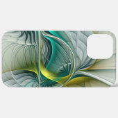 Hypnotische Abstracte Golden Turquoise Blauwgroen Case-Mate iPhone Case (Achterkant / Rechts)
