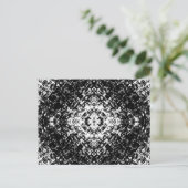 Hypnotische Abstracte Zwart-Wit Moderne Kunst Briefkaart (Staand voorkant)