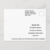 Hypnotische Abstracte Zwart-Wit Moderne Kunst Briefkaart (Achterkant)