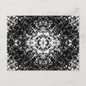 Hypnotische Abstracte Zwart-Wit Moderne Kunst Briefkaart (Voorkant)