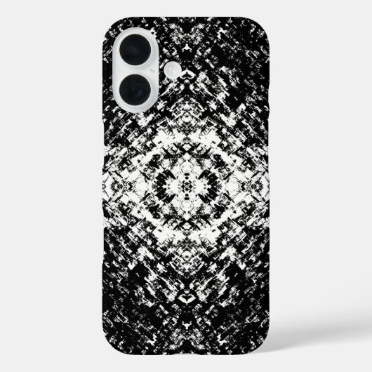 Hypnotische Abstracte zwart-wit moderne kunst Case-Mate iPhone Case (Achterkant)