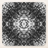 Hypnotische Abstracte zwart-wit moderne kunst Kartonnen Onderzetters (Voorkant)