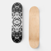 Hypnotische Abstracte zwart-wit moderne kunst Persoonlijk Skateboard (Voorkant)