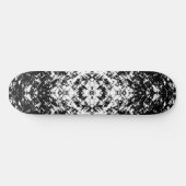 Hypnotische Abstracte zwart-wit moderne kunst Persoonlijk Skateboard (Horizontaal)