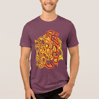 Hypnotische amorfe phantasmagoric moderne groovy Tri-Blend shirt