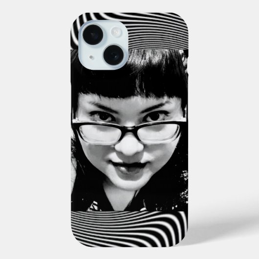 Hypnotische blik in zwart en wit Case-Mate iPhone case (Achterkant)