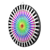 Hypnotische Bloem Dartbord (Voorkant Rechts)