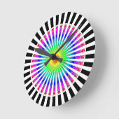 Hypnotische bloem ronde klok (Hoek)