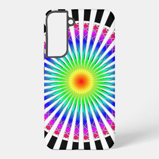 Hypnotische Bloem Samsung Galaxy Hoesje (Achterkant)