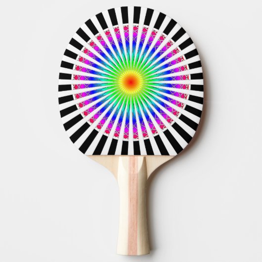 Hypnotische Bloem Tafeltennisbatje (Voorkant)