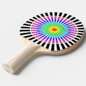 Hypnotische Bloem Tafeltennisbatje (Voorkant Gekanteld)