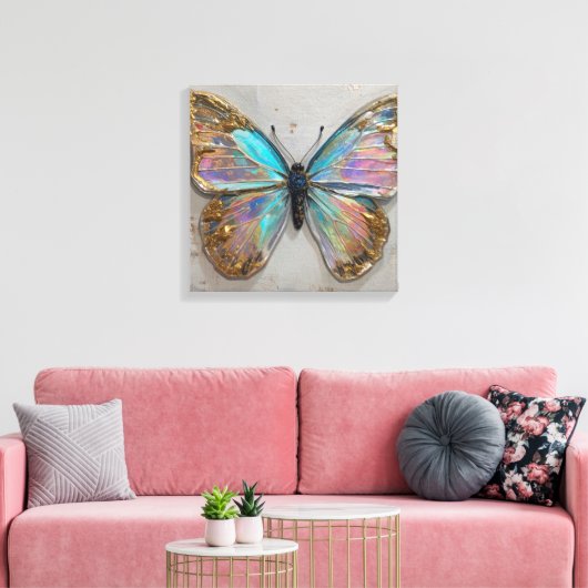 Hypnotische bloemkleurstroom Close-Up Canvas Afdruk (Insitu (Woonkamer))