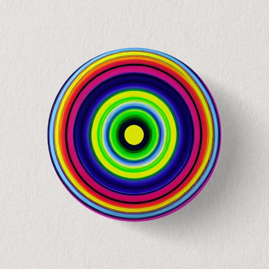 Hypnotische cirkels 3 cm rondebadge ronde button 3,2 cm (Voorkant)