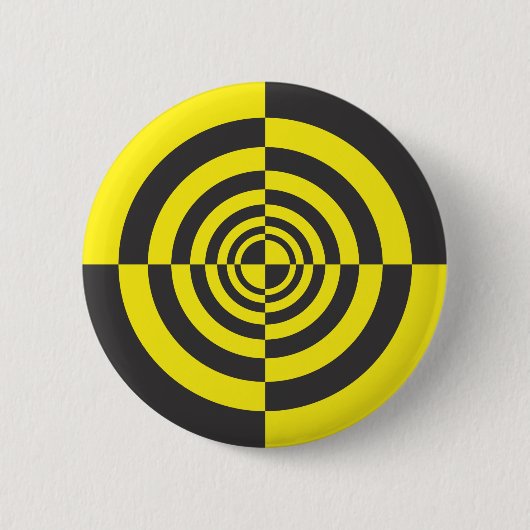 Hypnotische cirkels ronde button 5,7 cm (Voorkant)