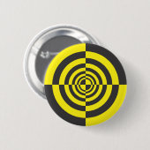 Hypnotische cirkels ronde button 5,7 cm (Voorkant /achterkant)