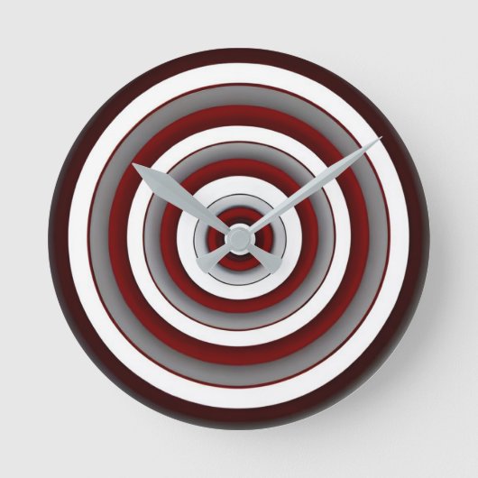 Hypnotische cirkels ronde klok (Voorkant)