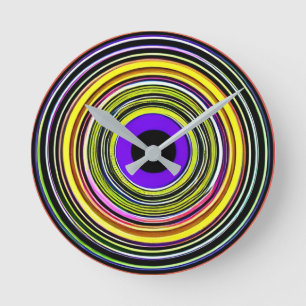 Hypnotische cirkels  ronde klok