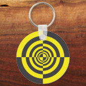 Hypnotische cirkels sleutelhanger (Voorkant)