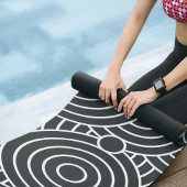 hypnotische cirkels yogamat